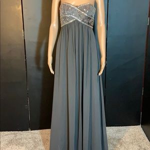Cute Grey formal prom dress